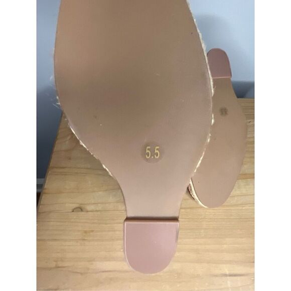 Tory Burch Women's High Heels Wedge Espadrilles Pompoms Satin Merlot Shoes 5.5 - Picture 11 of 12